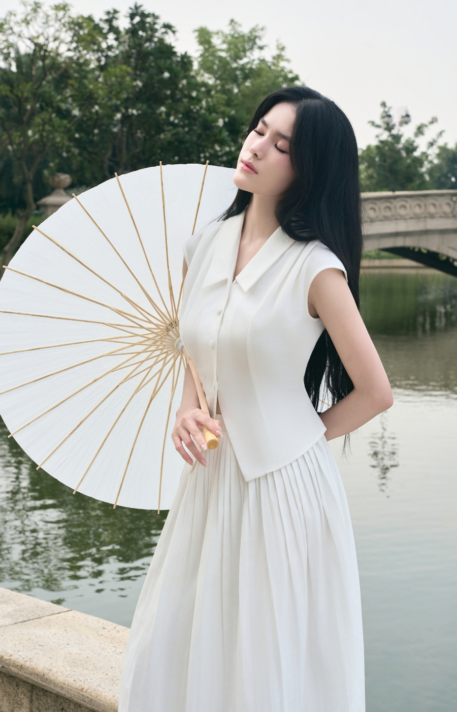 Tailored Cotton Blouse XS–3XL