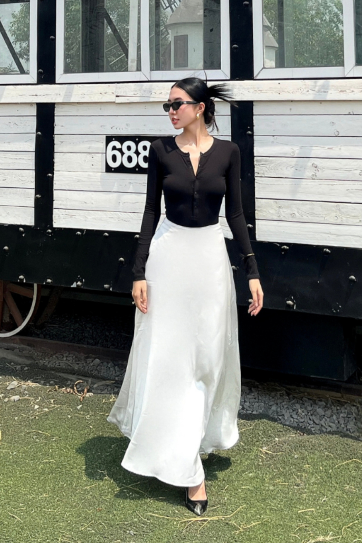Sheen Maxi Skirt