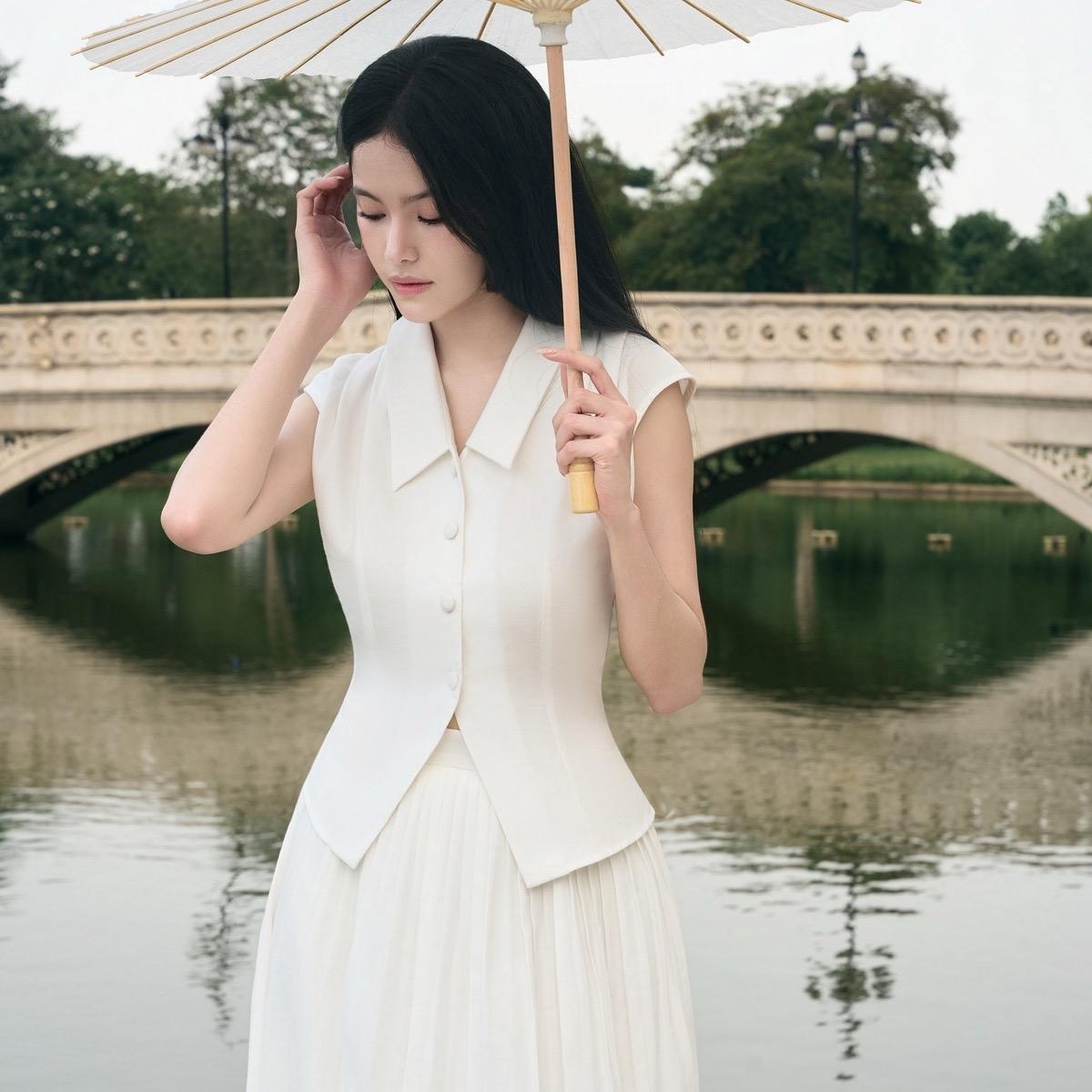 Tailored Cotton Blouse XS–3XL