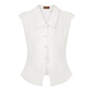 Tailored Cotton Blouse XS–3XL