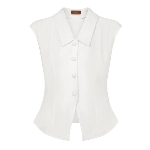 Tailored Cotton Blouse XS–3XL