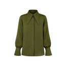 Pointed Collar Blouse