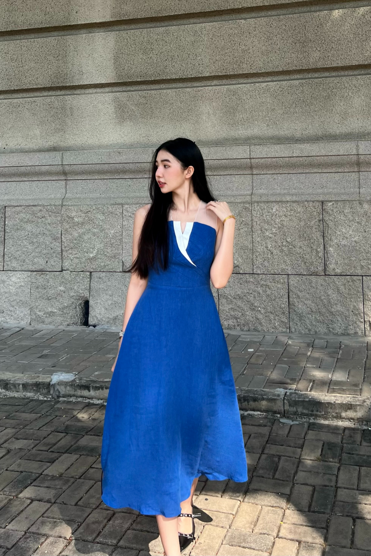 Cobalt Midi Dress