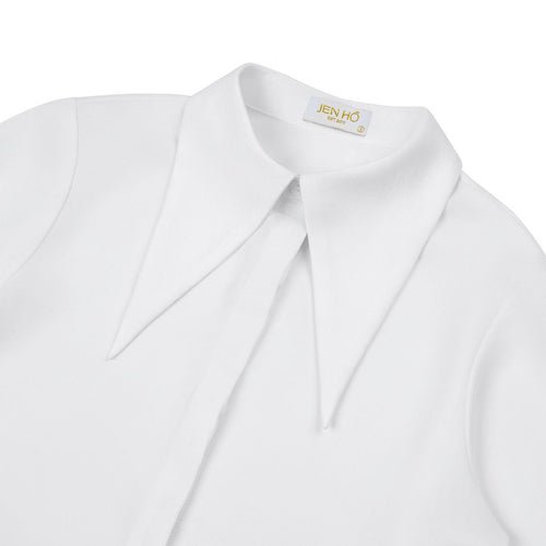 Pointed Collar Blouse