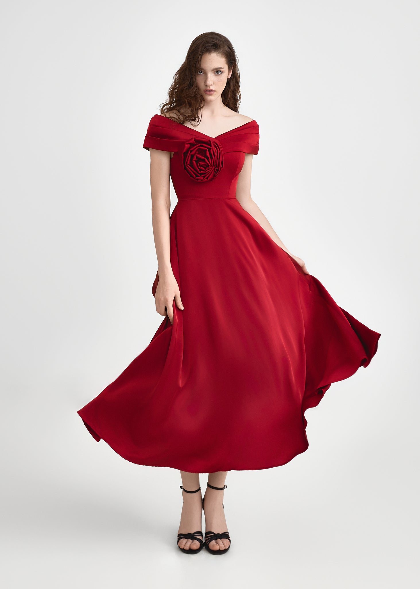 SCARLET Evening Dress | Luxury Red Satin Gown JEN HO (XSXL) SCARLET Evening Dress | Luxury Red Satin Gown JEN HO (XSXL)