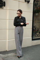 Wide Leg Tailored Trousers