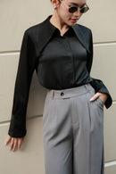 Pointed Collar Blouse